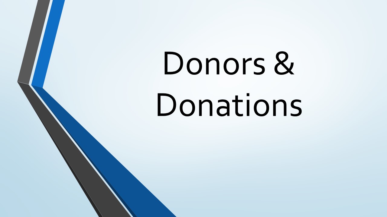 Donors & Donations